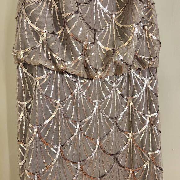 SORELLA VITA Platinum Sequin Dress, Size 16 - Picture 7 of 15